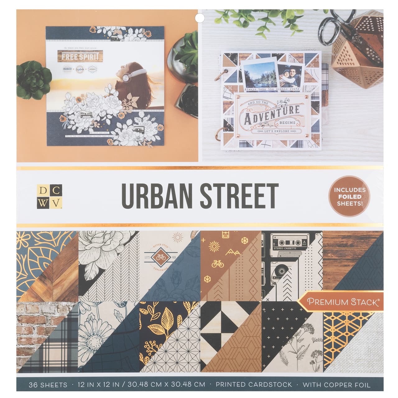 DCWV® 12" x 12" Premium Paper Urban Street, 36 Sheets